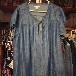 Lauren Conrad LC Jean peasant top. NWOT 3X